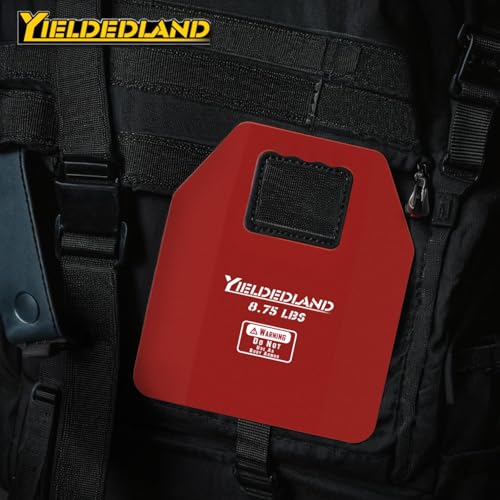 Curved Weight Vest Plates, 5.75/8.75lbs Pairs, Weighted Vest Men Woman, Strength and Endurance Training, Fitness Workouts, Running, Walking - color: Red, size: 8.75LB Plate