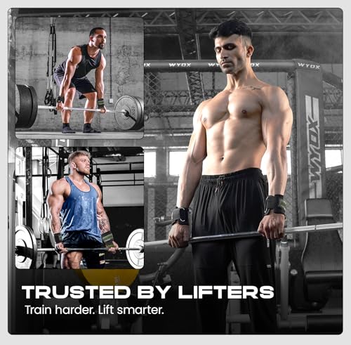 Weight Lifting Hooks for Deadlift, Pull Ups & Rows β Heavy Duty Wrist Support Grips to Lift Heavier, Reduce Grip Fatigue & Improve Performance β Padded Straps for Men & Women (Pair of 2)