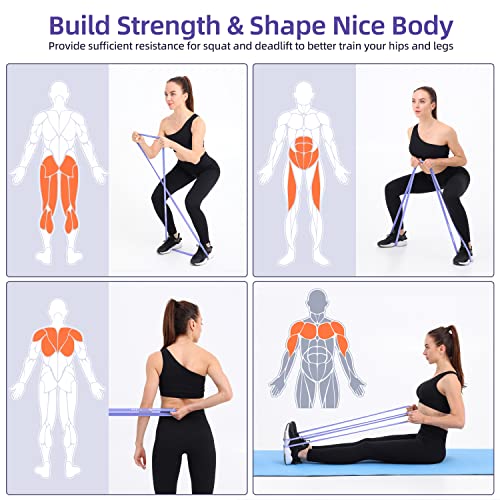 Sportneer Pull Up Bar Without Screws and 5 Levels Resistance Bands