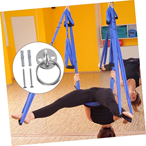 KOMBIUDA 2sets Ring Ceiling Anchor Wall Mount Suspension Trainer Bracket for Swings Battle Ropes