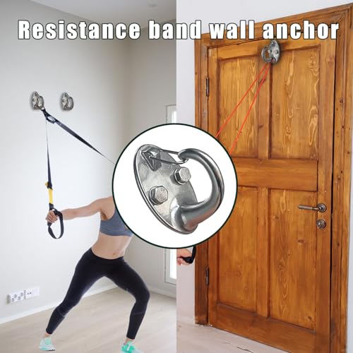 Ykendz 2PCS Sports Wall Sling Anchor, Ideal Sling Trainer For Gym Suitable For Home Fitness And Gym, Etc