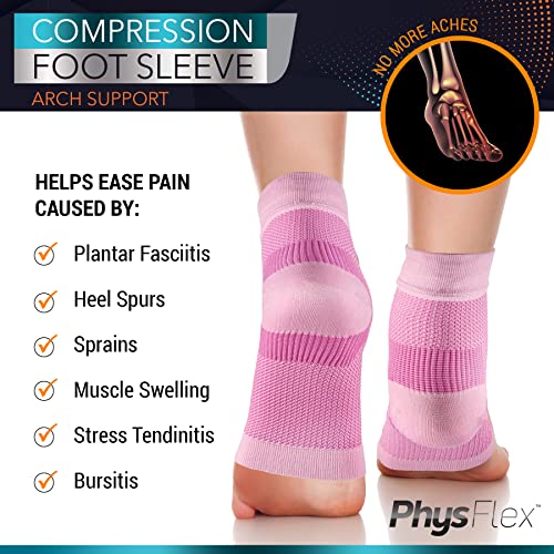 Ankle Brace Support - Ankle Compression Sleeve - Foot Brace for Women & Men - Tendonitis & Arthritis Ankle Brace Sports Running, Plantar Fasciitis Relief & Stabilizing Ankle Wrap