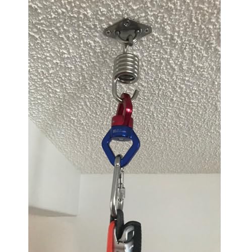 Swing Swivel 30kN Micro Rotator Safety Rotational Device Hanging Accessory for Children's Swing Spinner Hanger, Rock Climbing, Hanging Hammock, Web Tree Swing, Aerial Dance