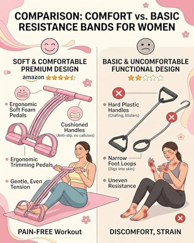 Pedal Resistance Band with Handle Durable 8-Tubes Multifunction Tension Rope Multifunctional Elastic Yoga Resistance Bands with Handles Full Body Exercise for Arms Legs Waist