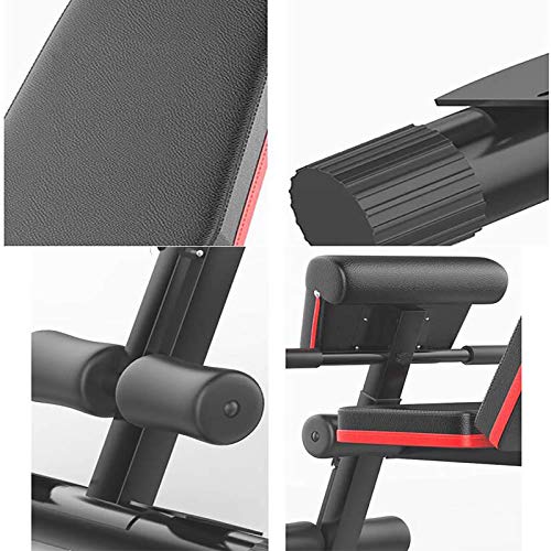 Foldable Sit-Ups Dip Stand Weight Bench Home Gym Weightlifting Stand for Full Body Training Adjustable Dumbbell Bench Multi-Function Fitness Stool