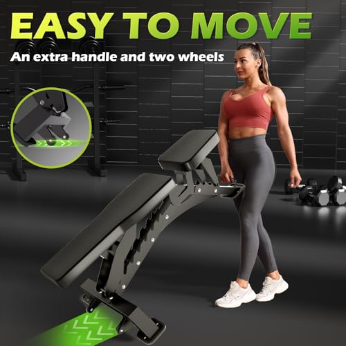 BODYRHYTHM Commercial-grade Weighted Bench, 1300LBS Weight Capacity Strength Training Bench, Heavy-duty Adjustable Workout Bench for Garage and Home Gym Workouts, Weight Lifting, and Bench Press. - color: Black