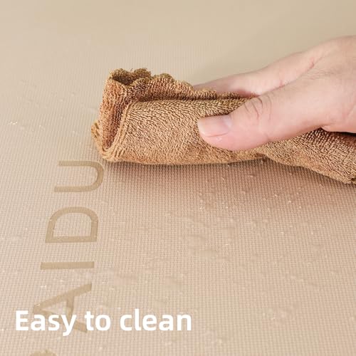 PAIDU Yoga Mat Non Slip Anti-tear,extra thick-2/5 inch(10MM)High Resiliency Professional POE Yoga Mats for Women Men Kids,72"x24"inch,Workout, Yoga, Pilates and Floor Exercise, with Carrier Strap