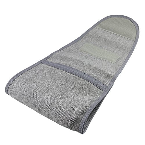 Men Women Winter Thicken Thermal Cashmere Waist Warmer Lumbar Support Belt Cozy Warm Abdominal Protector Stomach Body Wrap Band Back Brace Kidney Binder Grey