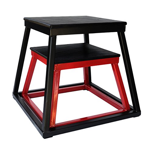 Ader 12", 18" Plyo Boxes - color: Red + Black