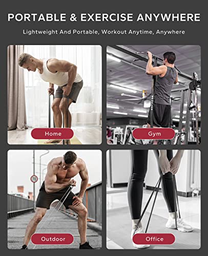 HAPBEAR Pull Up Assistance Bands - Pull Up Bands - Resistance Bands - Exercise Bands Resistance Bands Set - Workout Bands for Working Out, Stretching, Muscle Training