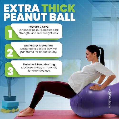 Bintiva Peanut Ball - color: Purple 40x80 cm