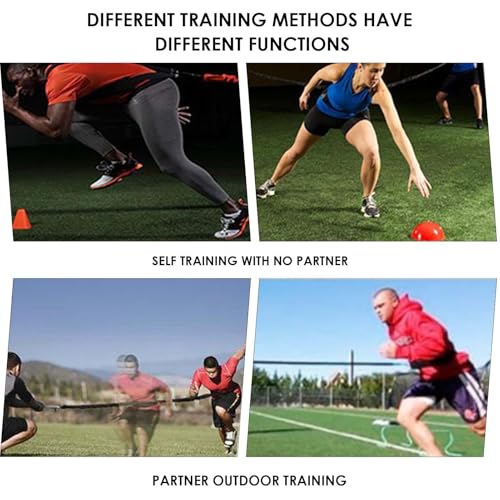Speed Agility Training Equipment, 80lb Resistance Band Set to Improve Power, Strength, Focus Full Body Workout for Football, Basketball, Soccer, Tennis, Running, Jumping - color: Orange