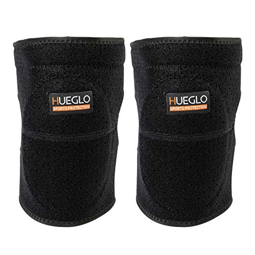 HUEGLO Protective Knee Pads for Dancers,Volleyball Knee Pad for Girls,Soft Sponge Knee Pads for Avoid Floor Burns & Bruising,1Pair,Black,Medium