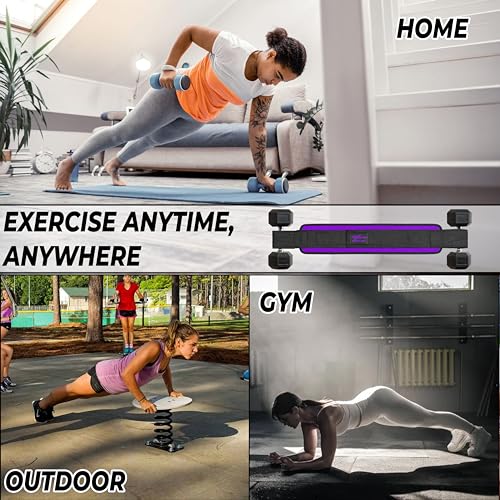 Hip Thrust Belt - Heavy duty, Comfortable, Adjustable Glute Trainer with Anti-Slip Pads. Ideal for Home Workouts with Dumbbells, Kettlebells, Plates. Extra Padding for Gym and Home Fitness hold up to 600 lbs - Purple