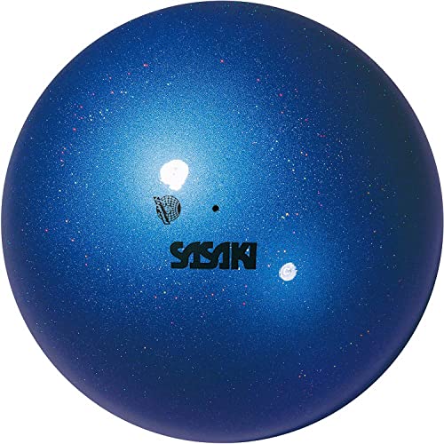 Sasaki M-207AU-F Rhythmic Gymnastics Hand Gear, Ball, International Federation Certified, Japan Association Certified, Aurora Ball, Diameter 7.3 Inches (18.5 cm) - color: lapis blue