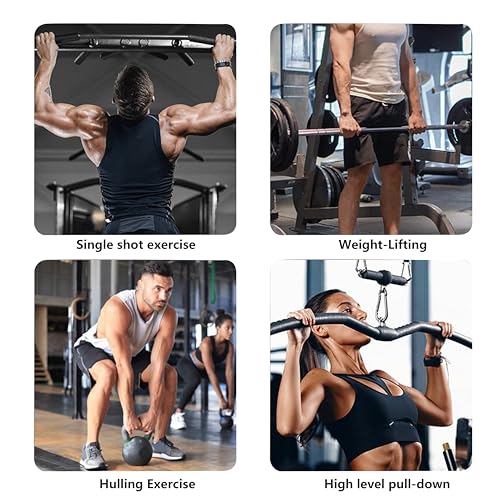 Breathable Weight Lifting Gloves& Weight Lifting Grips, Gloves - Fingerless with Full Palm Protection & Grip & Shock Absorption for Women & Men's Fitness Training(2PCS)