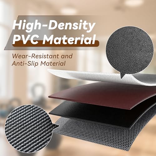 VTORY Walking Pad Mat for Carpet - 1/5" Thick Foldable Treadmill Mat - size: 55"L x 23.6"W x 0.2"Th