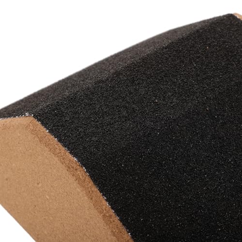 FOMIYES Cork Fitness Slant Board for Calf Stretch and Ankle Support, High-density Sturdy Yoga Block with Beveled Edges, Household Exercise Incline for Squats and Physical Therapy