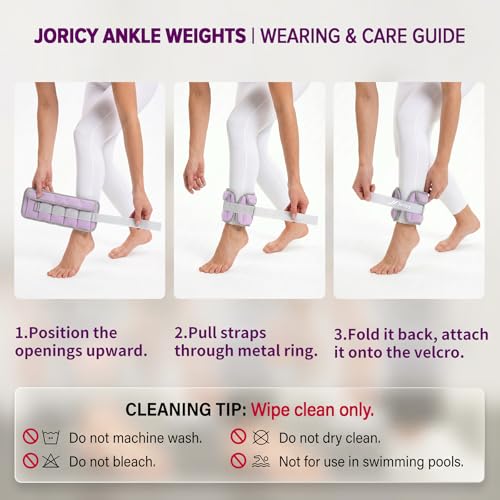 Adjustable Ankle Weights for Women & Men, One Pair of 1-3/4/5/6/8/10/20 LBS Wrist Arm Leg Weights with Removable Sandbags & Secure Fit for Walking Running Home Gym Fitness Weight Loss Physical Therapy Jogging Gymnastics Aerobics Pilates Yoga - color: ligh