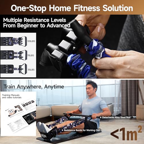 Innstar Multi-Function Resistance Bands for Working Out, Push Up Exercise Bands Resistance Bands Set for Bench Press Gym Equipment, Home Workout, Travel Portabl