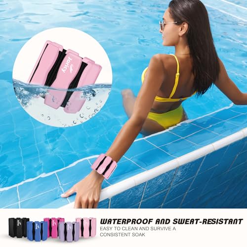 Ankle Wrist Weights for Women Men, One Pair of 2lbs/3lbs/4lbs Adjustable Arm & Leg Weights Silicone Wearable Weighted Bracelet for Pilates Yoga Walking Running Home Gym Fitness Strength Training Weight Loss Exercises Physical Therapy Dance Swimming Water