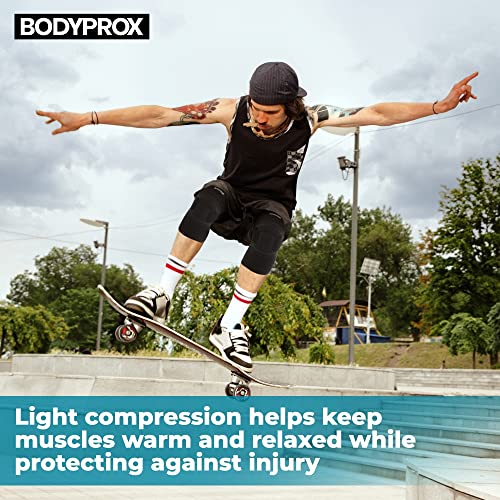 Bodyprox Protective Knee Pads, Thick Sponge Anti-slip, Collision Avoidance Knee Sleeve - size: Large