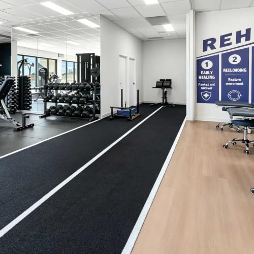 Yescom 4FTx50FT Indoor Gym Add-on Turf Runway for Sled Track HIFT Training - size: 0.6"H-4'x50'Elite(Add-on)