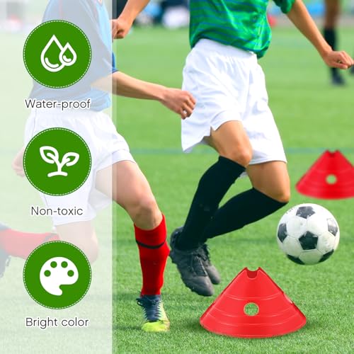 Jumbo Soccer Cones Big Training Disc Cone - color: Red