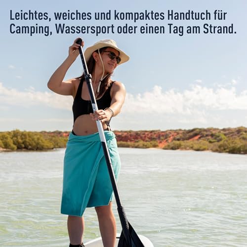 Sea to Summit Portable Pocket Towel for Camping, Gym, and Travel - color: Desert, style: Small