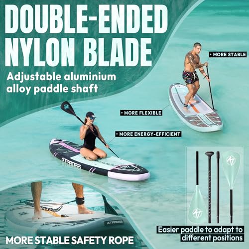 11'6"x35" Inflatable Paddle Board, 450lbs Extra Wide Stand Up Paddleboard for Adults with Premium SUP Accessories Kit & Backpack, Blow Up Kayak Non-Slip Stable Deck Boat for Yoga Fishing Surf - style: Wooden/ kayak seat