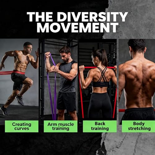 Resistance Bands, Pull Up Resistance Bands, Men's and Women's Fitness Training Bands, Suitable for Stretching, Training, and Physical Therapy - color: Multicolor (5-175LBS)