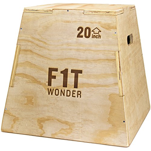 Traditional Wood Plyometric Box/Built or Kit/Jump Training & Conditioning - size: 20"