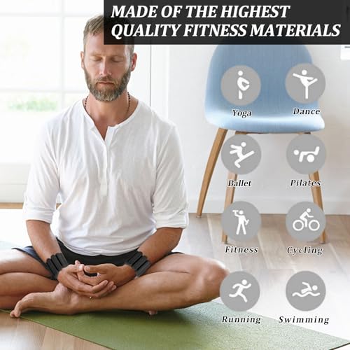 Adjustable Ankle Weights for Women & Wrist Weights Set of 2 (1LB Each) - Durable Weight for Men, Perfect for Home Fitness, Gym Workout, Yoga & Walking - Ideal for Daily Strength Training
