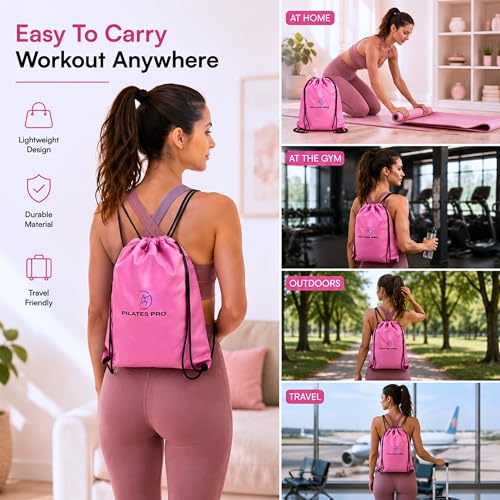Pilates Kit for Women 22-in-1, Pilates Equipment Set with 14.5"Pilates Ring, Resistance Bands, Pilates Ball, Ankle Weights, Exercise Sliders, Grip Socks & Knee Pads For Yoga, Complete Home Workout Set
