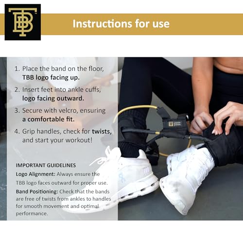 Total Body Band, All-in-one Fitness Band, Full Body Exercise Band for Home Exercise or Training on-The-go, Multi-Purpose use for Strength, core, Pilates & More, Medium - 15 lbs. (Silver)