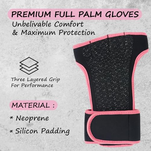 FITNESS FORCE Ventilated Weight Lifting Workout Gloves for Men & Women | Gym Gloves for Men & Women with Built-in Wrist Wraps for Men, Exercise Gloves for Weightlifting, Cycling & Cross Training
