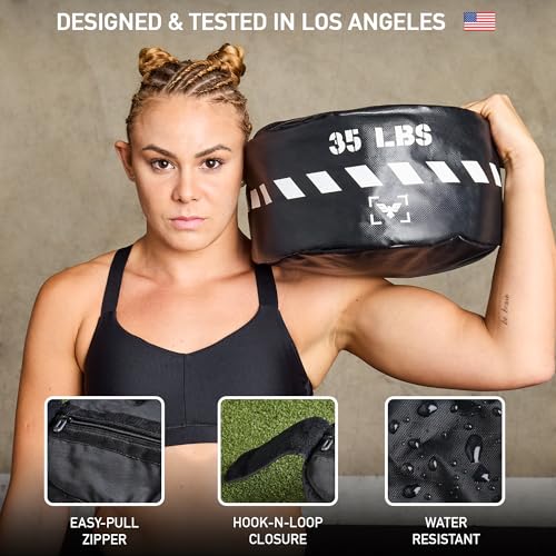 Elite Heavy-Duty Strongman Workout Sandbag – Unfilled Fitness Sand Bag for Weight Training, Full-Body Workout, Cross Training, Powerlifting, Combat & Military Use – Durable for Commercial and Home Gym - size: 100 LBS