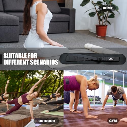 Hip Thrust Belt, Fully Upgraded Hip Thrust Belt for Dumbbells, More Comfortable Hip Thrust Belt, Home Gym Hip Thrust Belt with Wider and Longer Anti-Slip Pads. - color: black PRO