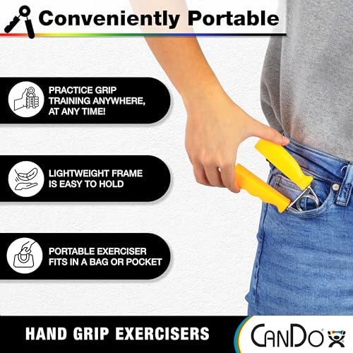 CanDo Hand Grip Exerciser Pair-Green, Medium - size: Pack of 1