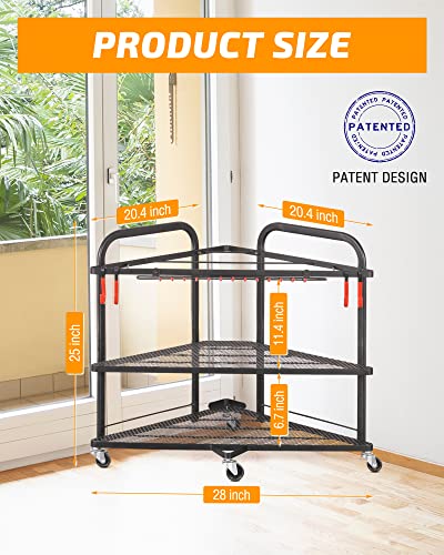 PLKOW Home Gym Storage Rack for Dumbbells, Kettlebells and Yoga Mats