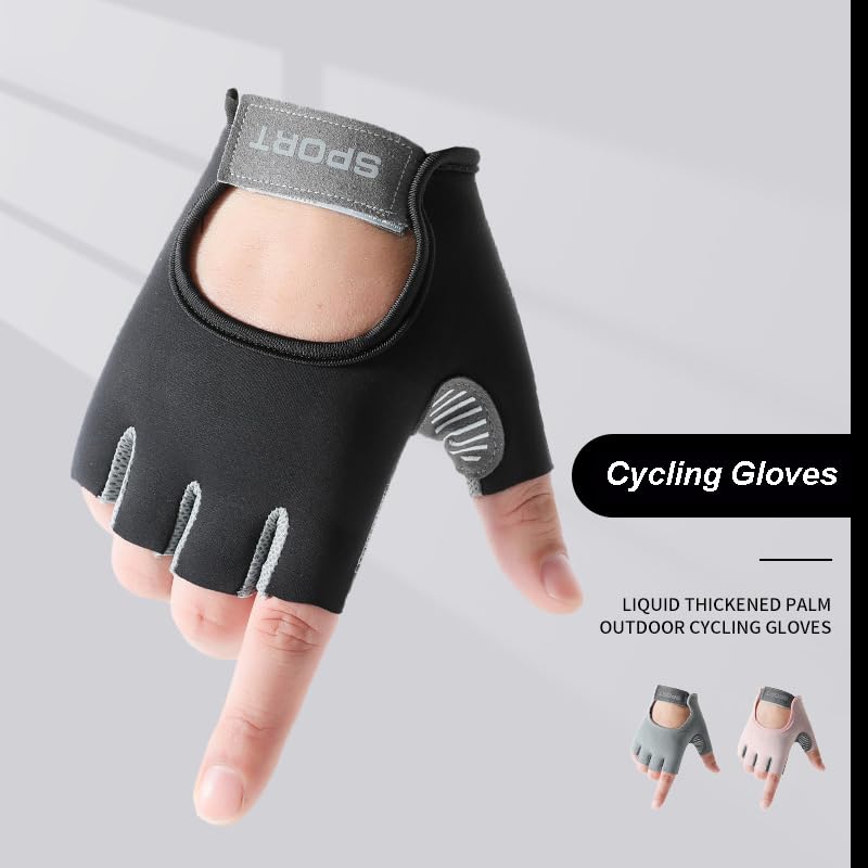 Women Workout Gloves Protection Dumbbell Glove Lightweight Breathable Glove - color: Black, size: Small