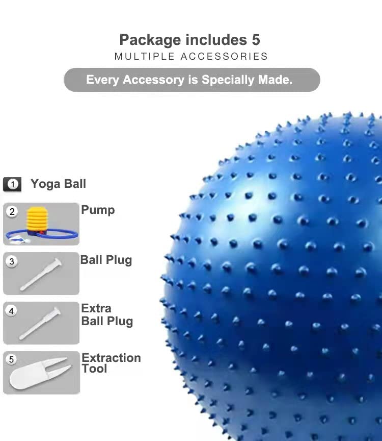Large Sensory Massage Ball for Kids, 33.5" 85CM Bouncy Exercise Ball, Big Inflatable Toys with Tactile Spikes, Outdoor Giant Yoga Balls, Large Beach Ball (1 Black) - color: 1 SET BLACK BALL