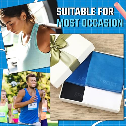 Tranqun 8 Pcs Sweat Rags Handkerchiefs for Men Microfiber Towels