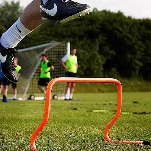Height Adjustable Hurdles, 9 12 16 20 24 Inch Tall Athletes Training Hurdles, Sport Squad Professional Speed & Agility Training Set, Sports Practice Equipment for PE, Height 40cm/15.7inch