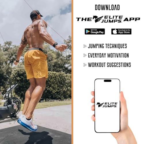 EliteSRS Jumps Premium Jump Rope Mat - Large Format Non Slip Mat - Home Workout Exercise Mat - Suitable for All Surfaces - size: Standard