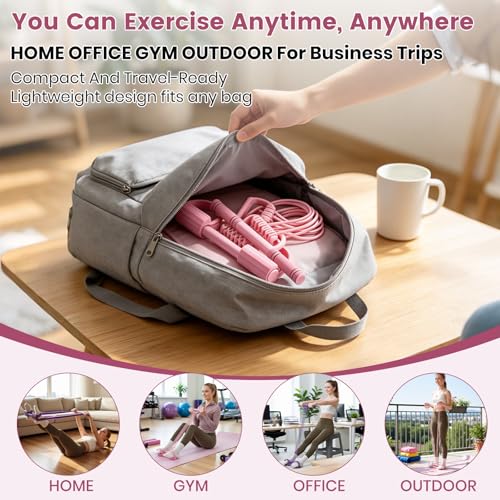 3-in-1 Multifunctional Pedal Resistance Band with Handle, Natural Latex Tension Rope, Portable Pocket Gym for Abdomen Waist Arm Leg Stretching Training, Home Office Travel