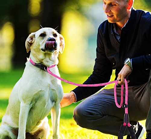 Dog Leash, 6 FT Heavy Duty Dog Leashes with Comfortable Padded Handle,Pink - color: Pink, size: 6 Feet x 1/2 Inch