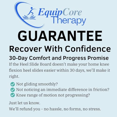 Heel Slide Board for Knee Knee Flexion – 28" PT-Designed Glide/Slide Board for Heel Slides, Knee Flexion & Range of Motion Exercises at Home – Sealed MDF, Non-Slip, Lightweight