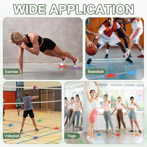 Spot Markers, Star Arrow Poly Spot Marker for Agility Training Floor Dots Non-Slip PE Equipment