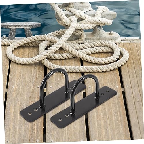 MAGICLULU 2Pcs Battle Rope Anchor Wall Ceiling Mount for Gym Rope Accessories Securely Holds Fitness Equipment Indoors Outdoors for Suspension Straps Gymnastic